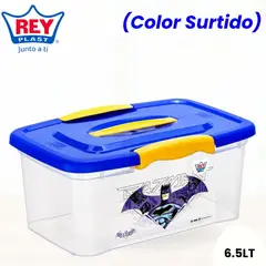 REY PLAST - Caja Ultraforte 6-5 L Wb Batman Color Surtido