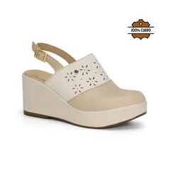 PAR&SS - Zapato Zueco Casual De Cuero KA25-RADELIA