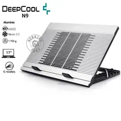 DEEPCOOL - Base Enfriadora N9 con Panel de Aluminio y Ventilador 180 mm