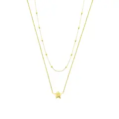BALIQ - Collar Estrella Goldensilver