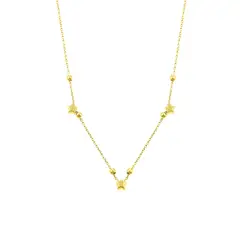 BALIQ - Collar Estrellas Goldensilver
