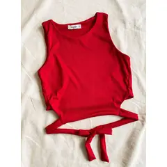 MOSH - Top corto doble tela