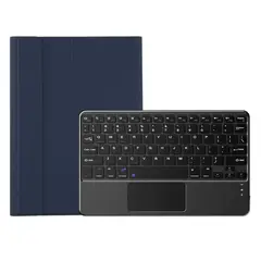 FUNDAANTIGOLPES - Funda con Teclado Bluetooth paraTablet Samsung S10 FE PLUS 13,1 AZUL
