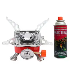 PENTHA - Cocina Portátil Plegable a Gas para Camping + 2 Gas Butano