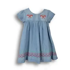 PILLIN - Vestido Bebé Niña PVC725-25CEL Celeste