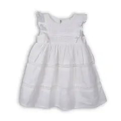 PILLIN - Vestido Bebé Niña PVC809-25BCO Blanco