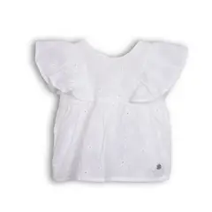 PILLIN - Blusa Bebé Niña PVC812-25BCO Blanco