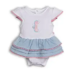 PILLIN - Overol corto Recién Nacido Niña PVC216-25BCO Blanco