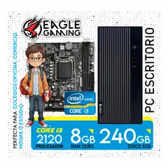 INTEL - COMPUTADORA ESCRITORIO I3 2120 - 8GB - SSD 240GB