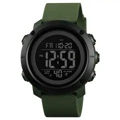 SKMEI - Reloj 1426 Verde militar Correa Silicona dama/niños
