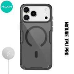 NILLKIN - Case Nature TPU Pro - iPhone 17 Pro (MagSafe) - Negro Clear