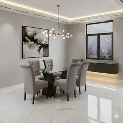 GENERICO - Juego de Comedor Alí 6 Sillas de Ambienta Home