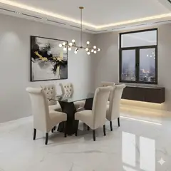 GENERICO - Juego de Comedor Alí 6 Sillas de Ambienta Home