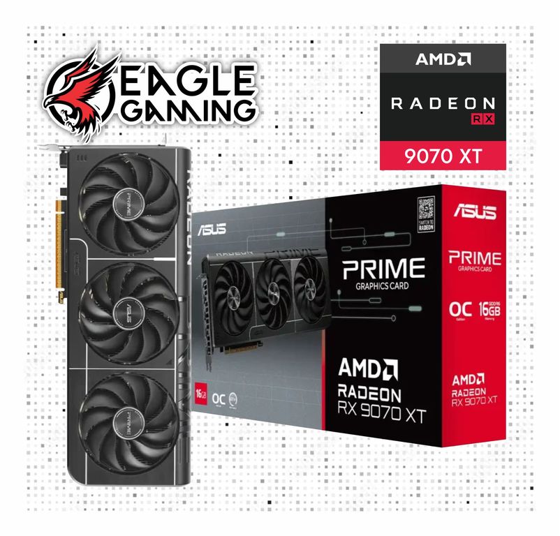 Tarjeta De Video Rx 9070 Xt, 16 Gb Gddr6, Pci-E 5.0, Rendimiento