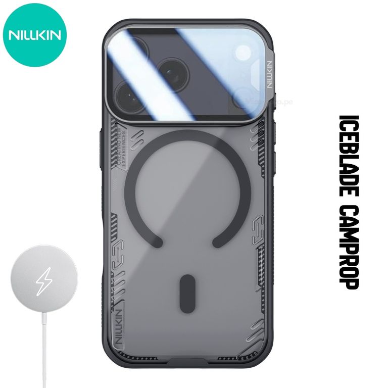 Case Iceblade Camprop - iPhone 17 Pro (MagSafe) - Negro Transparente