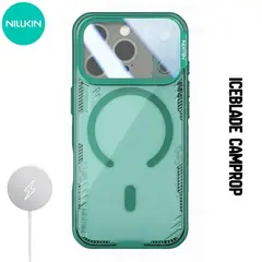 NILLKIN - Case Iceblade Camprop - iPhone 17 Pro (MagSafe) - Verde Transparente