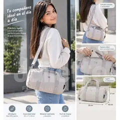 GENERICO - BOLSO MORRAL CARTERA NAYLON IMPERMEABLE