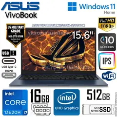 ASUS - Laptop Vivobook X1502VA-NJ809W 15.6'' FHD Intel Core i7-13620H 16GB DDR4, 512GB SSD Windows 11