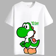GENERICO - Polos Algodon Yoshi Dinosaurio - Tallas 6 hasta XL