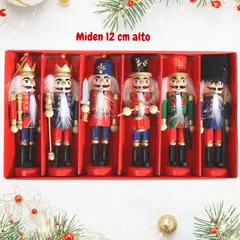GENERICO - Cascanueces Navidad Soldados Navideños - Caja x 06