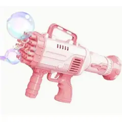 GENERICO - PISTOLA DE AGUA BURBUJAS COLOR ROSADO