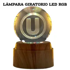 OEM - Esfera Cristal Lampara Giratorio UNI + luz RGB - 8 cm