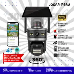 GENERICO - Ptz 2 lentes (Policía) panel solar 4g ICSEE