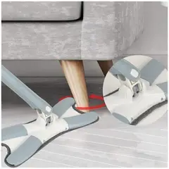 GENERICO - Trapeador Tipo X 360° de Microfibra Super Absorbente Exprime sin Contacto