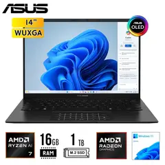 ASUS - LAPTOP Zenbook 14, LED 14" WUXGA OLED, Ryzen AI 7 350 2.0/5.0 GHz 16GB LPDDR5x 1TB SSD W11