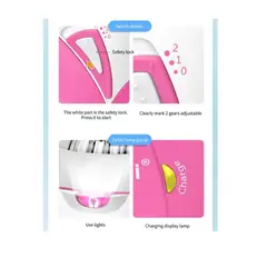 GENERICO - Depiladora recargable por USB con depiladora eléctrica inteligente ligera