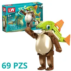 GENERICO - Juguete Set de Bloques Armables de Personajes Italianos "Tobilotobi Tobililip" 69 pzs