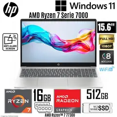 HP - Laptop 15-FC0275LA AMD Ryzen 7 7730U 16GB RAM 512GB SSD 15.6" FHD Dorado Cálido