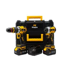 GENERICO - KIT 20V ATORNILLADOR IMPACTO + TALADRO PERCUTOR - KAPPO