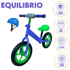 GENERICO - Bicicleta Euilibrio para Niños Aro 12 Azul