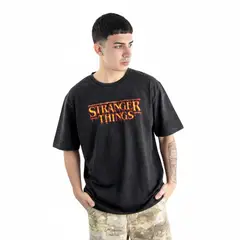 STRANGER THINGS - Polo Manga Corta Hombre Lavado