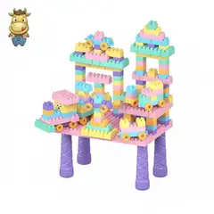 GENERICO - Mesa Lego Didáctica Multicolor Ideal para Niños