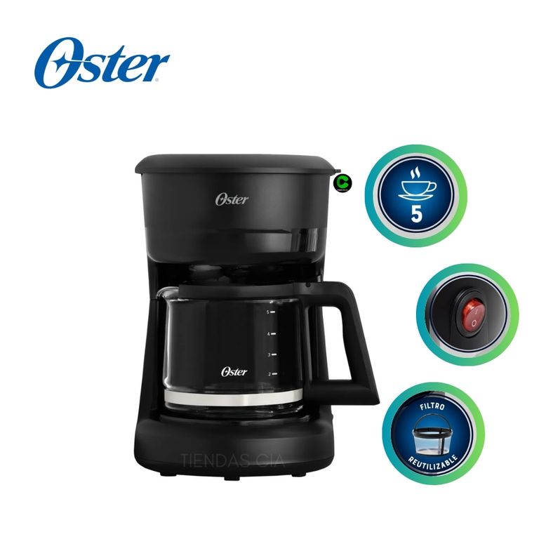 Cafetera de 5 Tazas, con Filtro Reutilizable, BVSTDCS51B