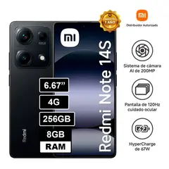 XIAOMI - Redmi Note 14S 8GB 256GB Negro