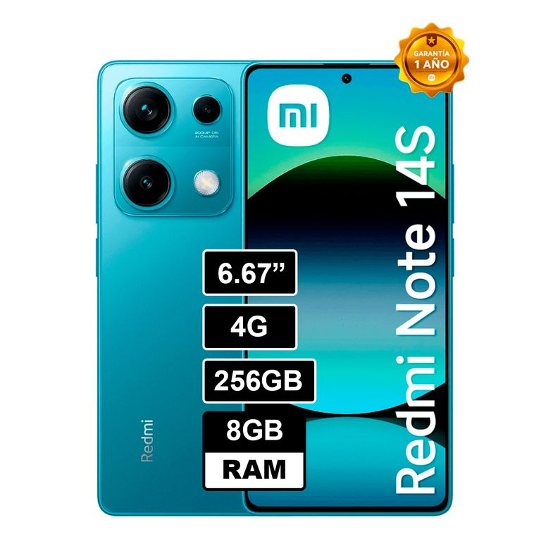 Redmi Note 14S 8GB 256GB Azul