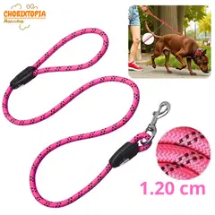 GENERICO - CORREA RESISTENTE PARA MASCOTAS - PERRO GATO FUCSIA INTENSO