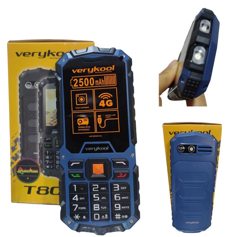 Celular T800 4G Doble Linterna y Bateria durable