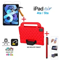 GENERICO - Funda + Mica + Lapiz para iPad Air 4ta 5ta Case Antishock para Niños
