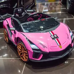 GENERICO - Carro Electrico para Niñas XGZ7188L + Parlante Bluetooth + Control Remoto