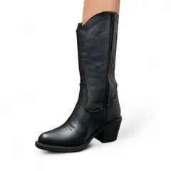 GENERICO - Bota Mujer Texana Lejano Oeste Taco 5 2086L-75 Color Negro