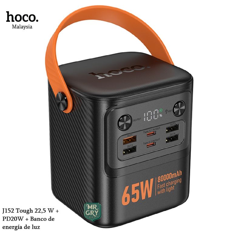 Power Bank 80000mah Carga Rápida 65W J152 PRO para Exteriores