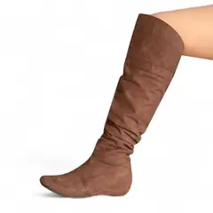 GENERICO - Bota Mujer Taco Interno X5 Gamuza 2086L-60 Color Marron