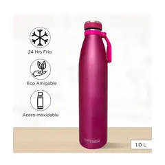 THERMOS - BOTELLA TOMATODO 1LT ROSADO