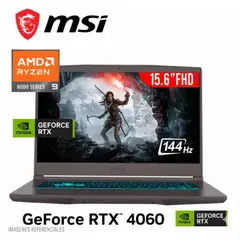 MSI - LAPTOP GAMER THIN A15 B8VF-RYZEN 9 8945HS, 16GB, 1TB, RTX 4060 8GB, 15.6 FHD W11