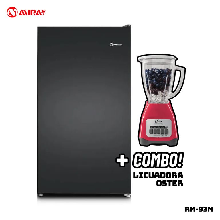 FRIGOBAR 93 L NEGRO - RM-94M + LICUADORA OSTER BLSTKAGMPB