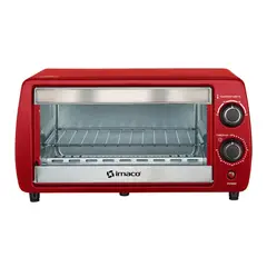 IMACO - Horno HE900R Eléctrico 800W 9L - Rojo